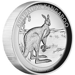 Stříbrná mince australský Klokan 2013 1oz Proof High Relief - Líc