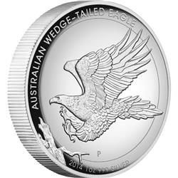 Stříbrná mince australský Orel 2014 1oz Proof High Relief - Líc